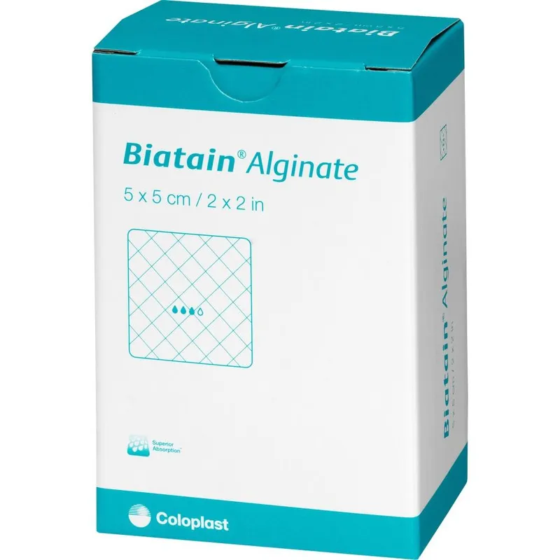 Biatain Alginate Kompressen, steril, 5 x 5 cm (30 Stck.)