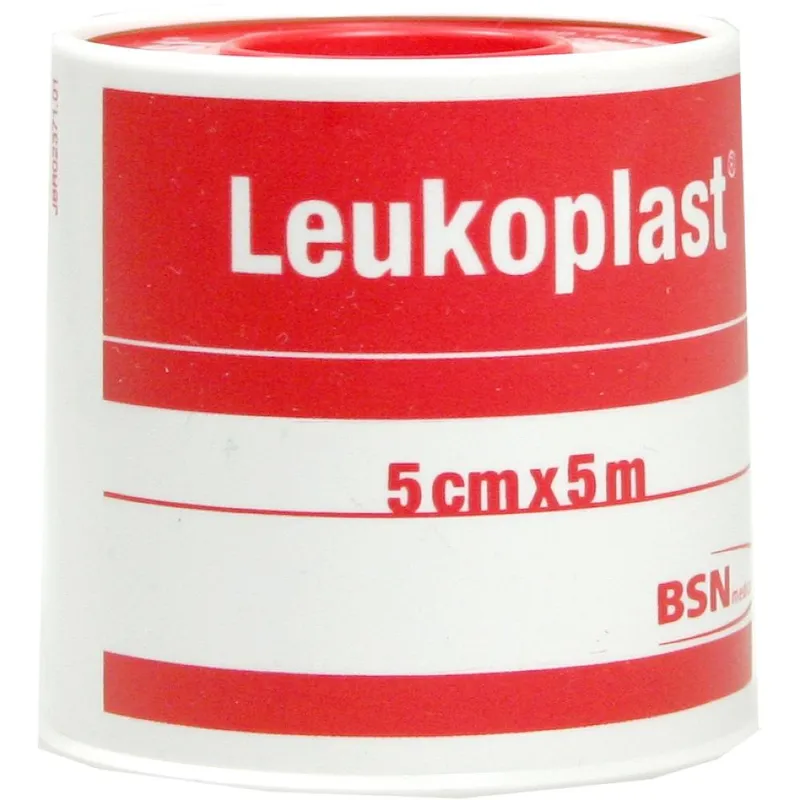 Leukoplast Rollenpflaster im Schutzring, 5,0 m x 5,00 cm, hautfarben