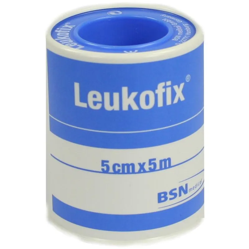 Leukofix Rollenpflaster im Schutzring, 5,0 m x 5,00 cm, transparent