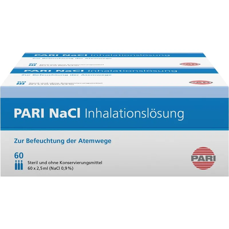 PARI NaCl Inhalationslösung 0,9%, (120 Ampullen à 2,5 ml)