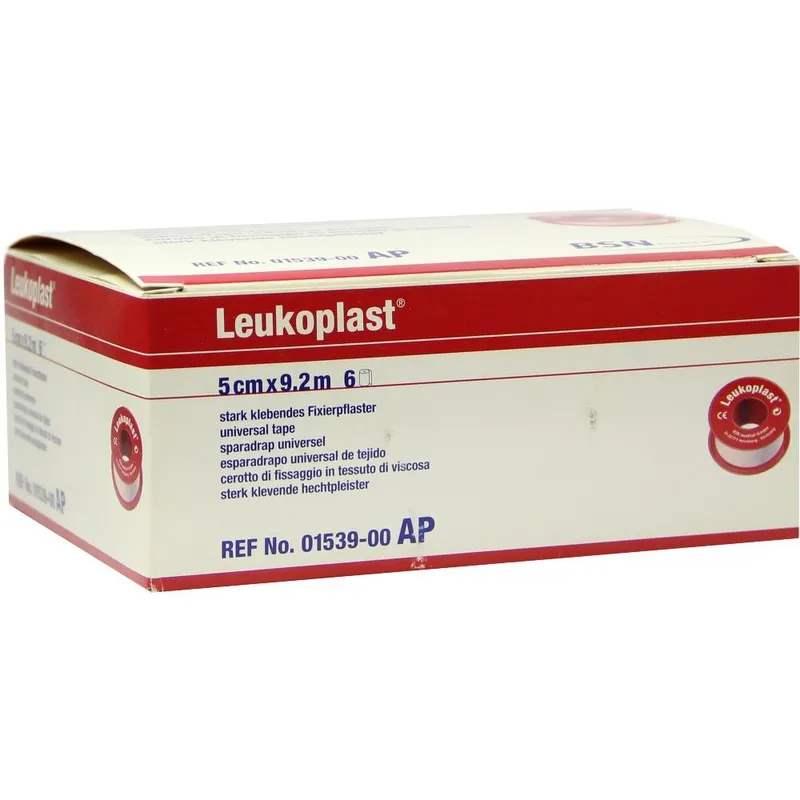 Leukoplast Rollenpflaster ohne, Schutzring, 9,2 m x 5,00 cm, hautfarben