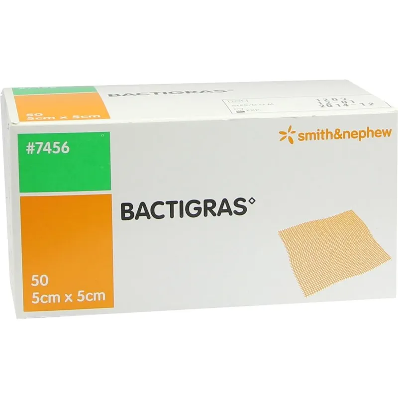 Bactigras Wundverband steril, 5 x 5 cm (50 Stck.)