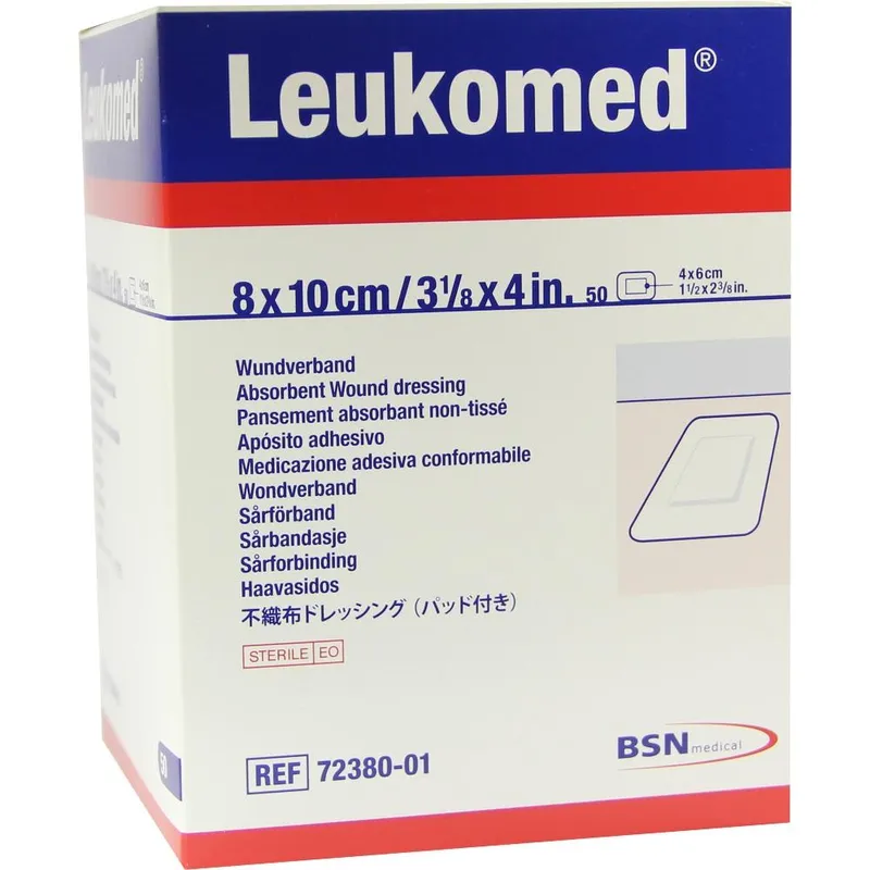 Leukomed Vlies-Wundverband, 8,0 x 10,0 cm, steril (50 Stck.)