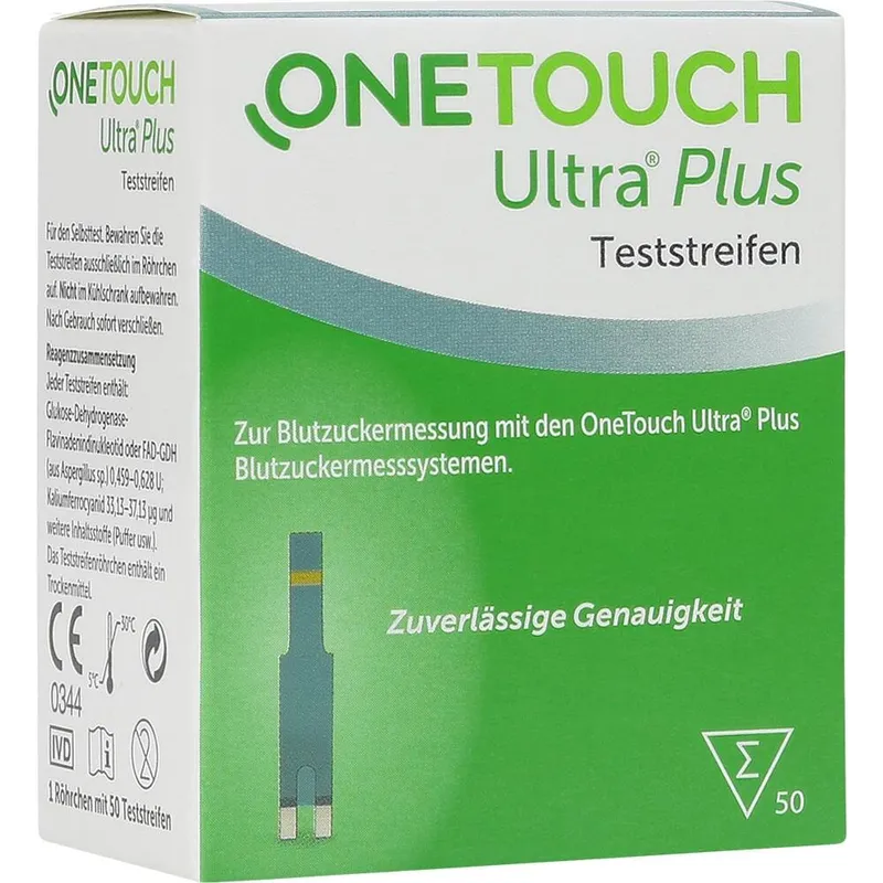 One Touch Ultra Plus, Blutzuckerteststreifen (50 T.)