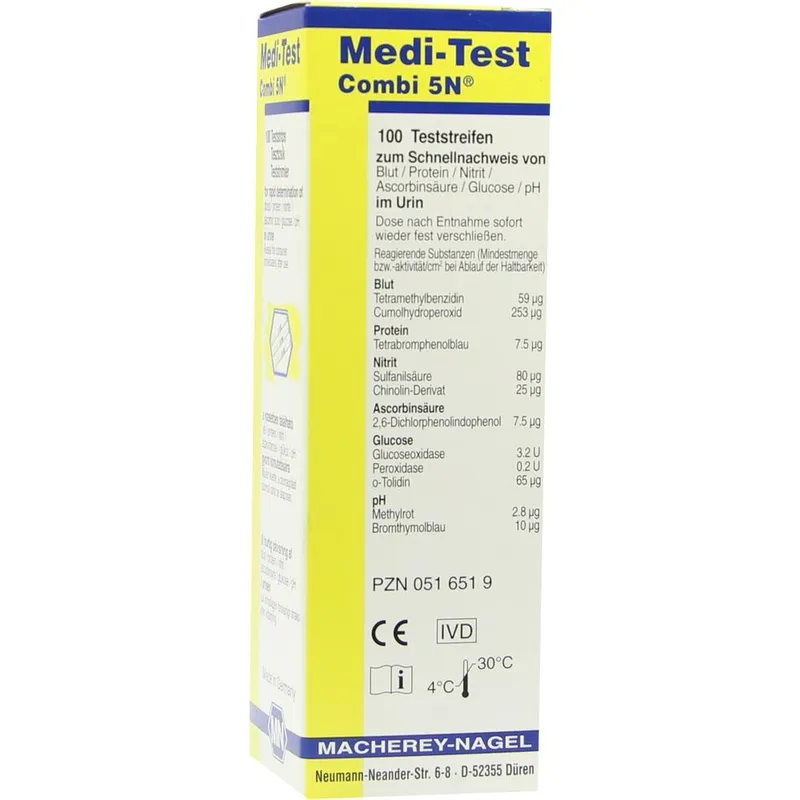 Medi-Test Combi 5 N, Harnteststreifen (100 T.)