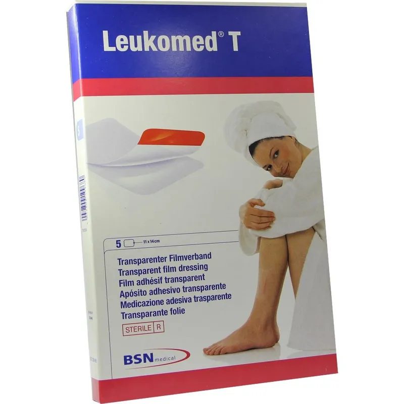 Leukomed T Transparentverband, 11,0 x 14,0 cm, steril (5 Stck.)