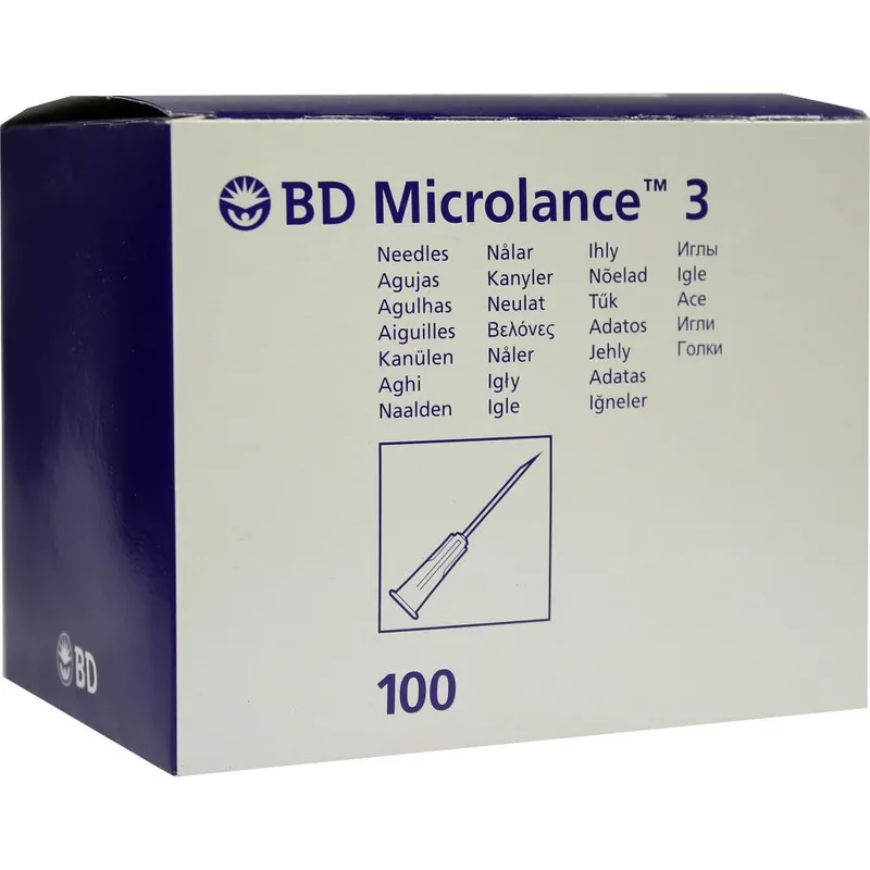 BD Microlance 3 Einmal-Kanülen Nr. 17, 0,55 x 25 mm, lila (100 Stck.)