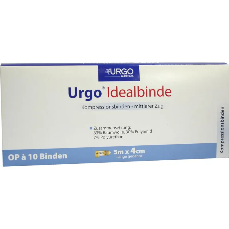 Urgo Idealbinden, weiß, 5 m x 4 cm (10 Stck.)