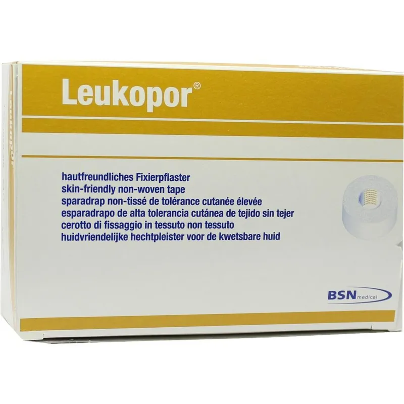 Leukopor Rollenpflaster, auf Kunststoffkern, 9,2 m x 1,25 cm