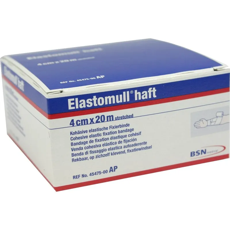 Elastomull haft Fixierbinde, 20 m x 4 cm, weiß