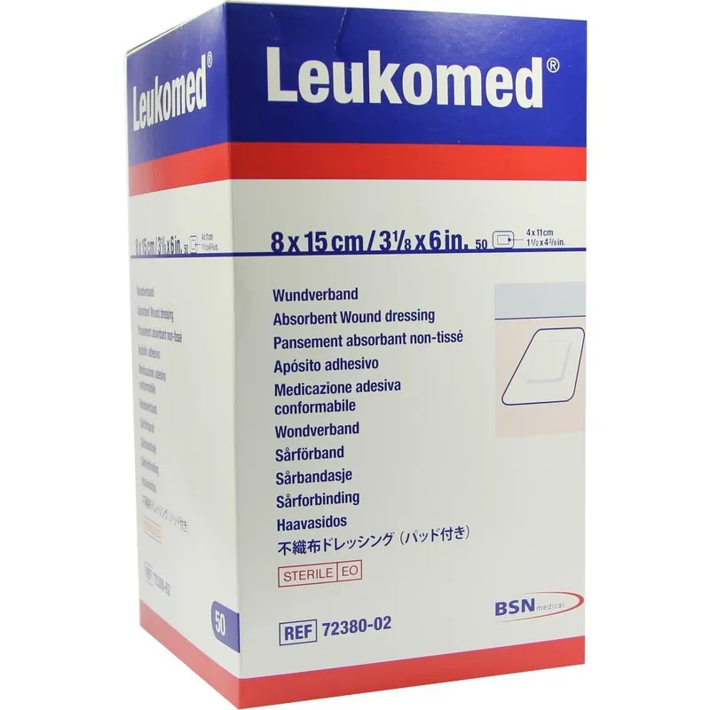 Leukomed Vlies-Wundverband, 8,0 x 15,0 cm, steril (50 Stck.)