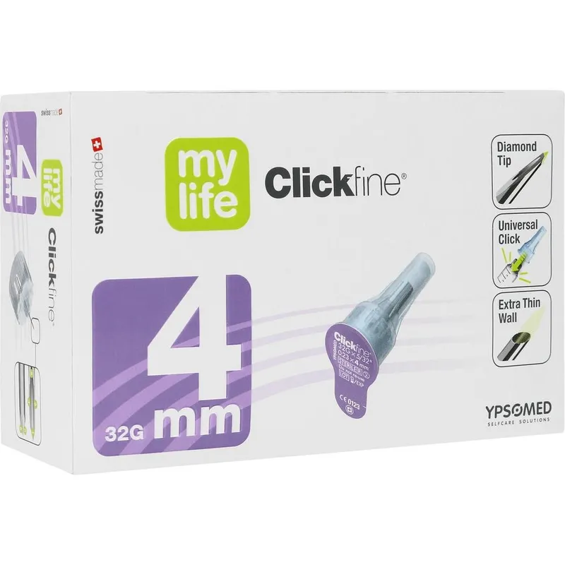 Mylife Clickfine DiamondTip Pen-Nadeln, 0,23 x 4 mm (100 Stck.)