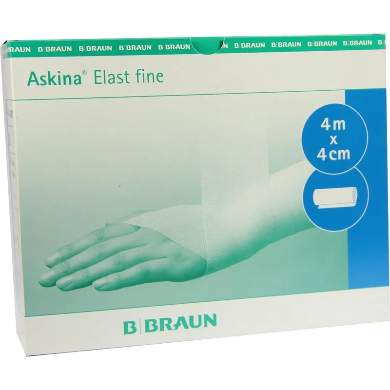 Askina Elast fine Fixierbinden, 4 m x 4 cm, nackt lose (20 Stck.)