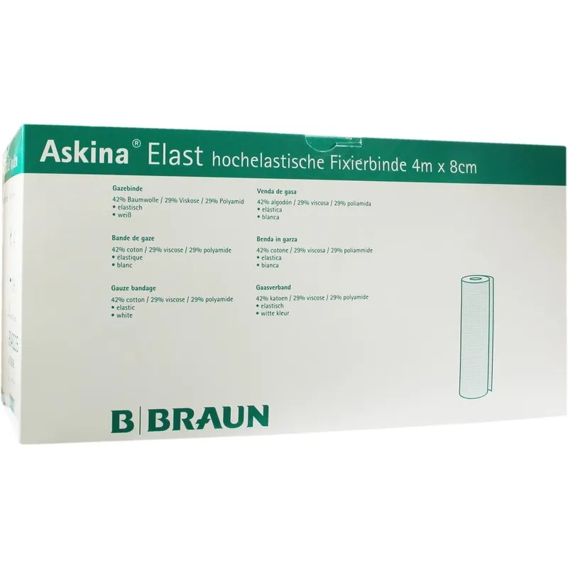 Askina Elast Fixierbinden, 4 m x 8 cm, lose (100 Stck.)