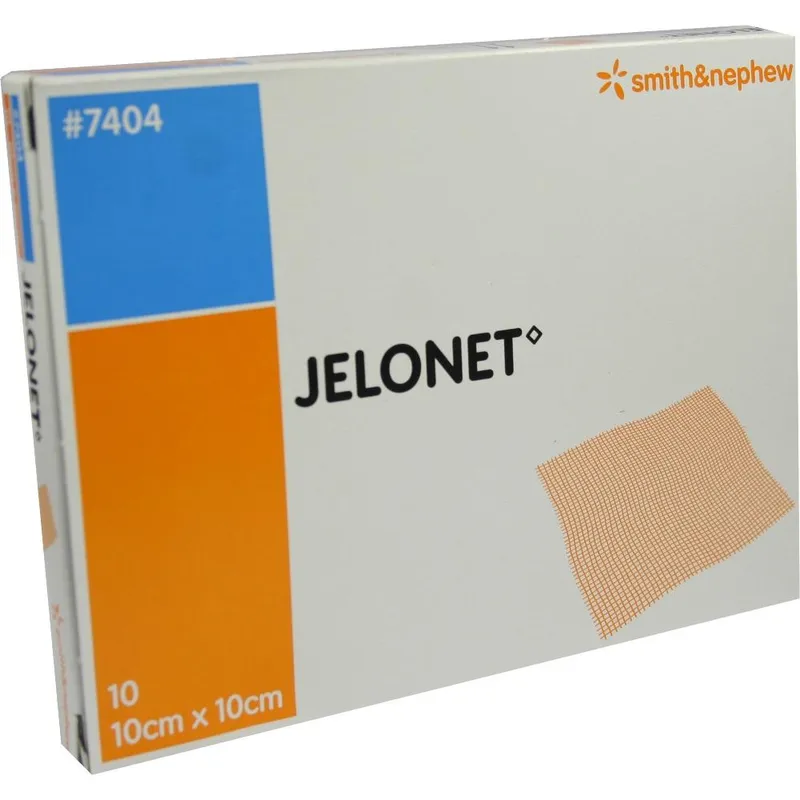 Jelonet steril, 10 x 10 cm (10 Stck.), paraffinbeschichtete Baumwollgaze