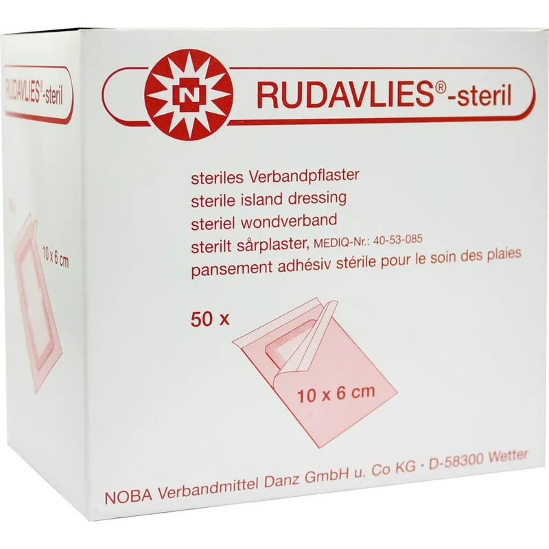 RUDAVLIES-steril Wundschnellverbände, 10 x 6 cm (50 Stck.)