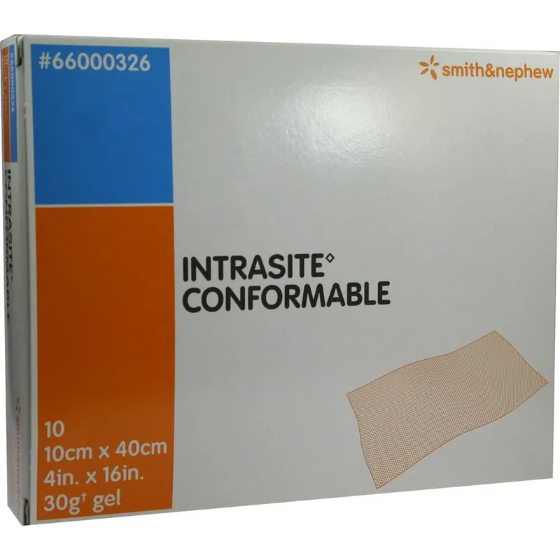 Intrasite Conformable steril, 10 x 40 cm, Wundauflage (10 Stck.)