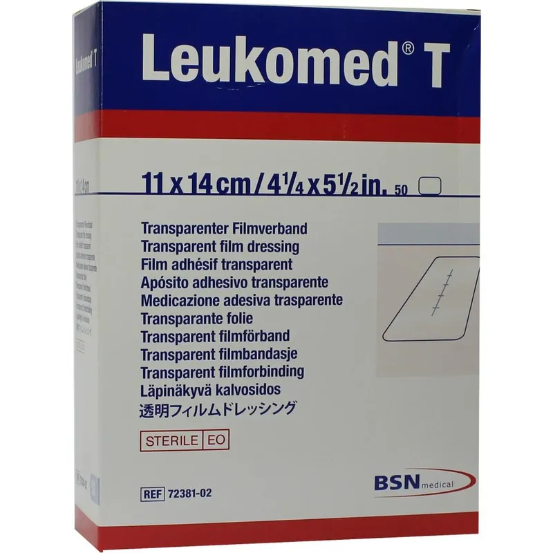 Leukomed T Transparentverband, 11,0 x 14,0 cm, steril (50 Stck.)