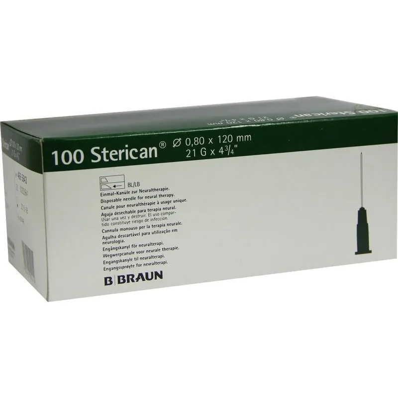 Sterican Sonderkanülen, 0,80 x 120 mm (100 Stck.)