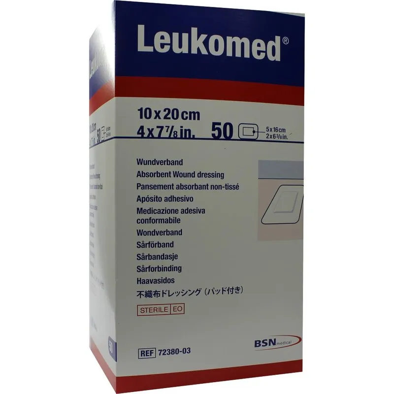 Leukomed Vlies-Wundverband, 10,0 x 20,0 cm, steril (50 Stck.)