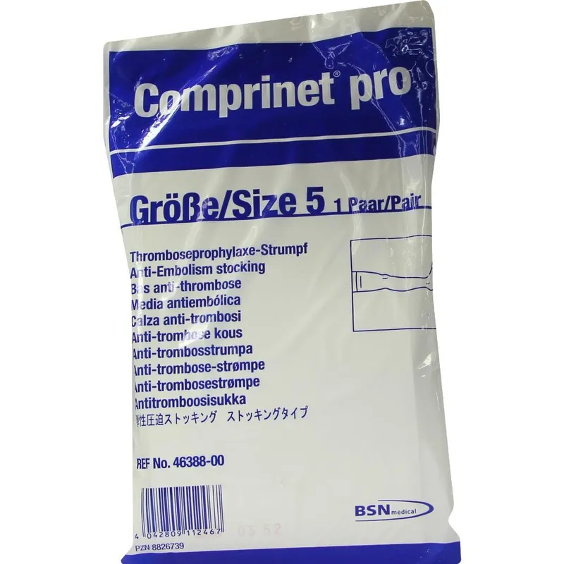 Comprinet pro oberschenkellang, med. Thromboseprophylaxe-Strumpf, Gr. 5