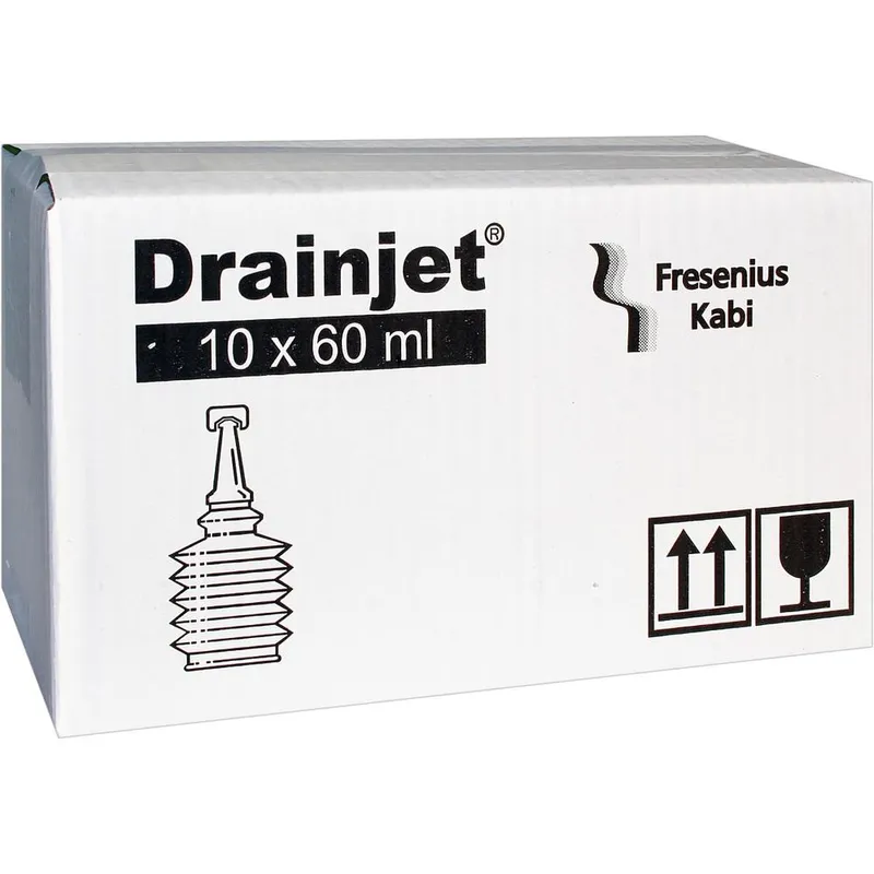 NaCl. 0,9 % Fresenius, Freka Drainjet, Faltenbalgflaschen (10 x 60 ml)