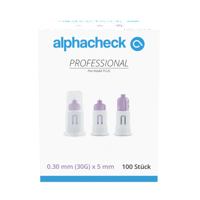 Alphacheck professional Pen-Nadeln, PLUS 30 G x 5 mm (100 Stck.)