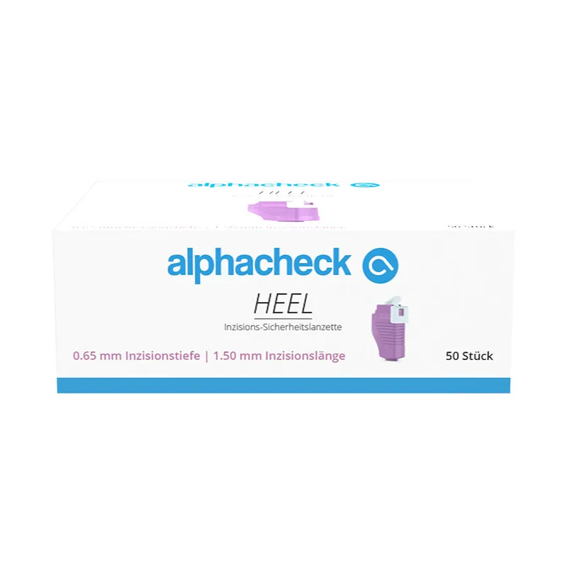 Alphacheck HEEL Inzisions-Sicherheitslanzetten 0,65 x 1,50 mm (50 Stck.)