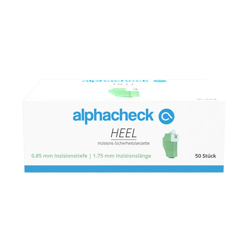 Alphacheck HEEL Inzisions-Sicherheitslanzetten 0,85 x 1,75 mm (50 Stck.)