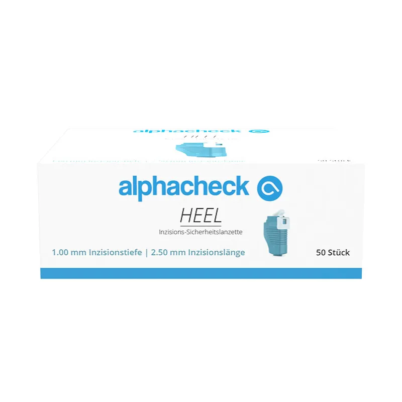 Alphacheck HEEL Inzisions-Sicherheitslanzetten 1,00 x 2,50 mm (50 Stck.)