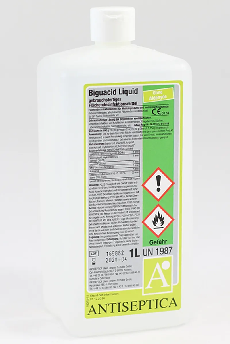 Biguacid Liquid 1 Ltr., Flächenschnelldesinfektion