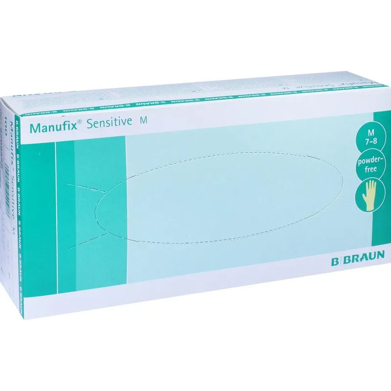 Manufix Sensitive U.-Handschuhe, PF, Latex, mittel