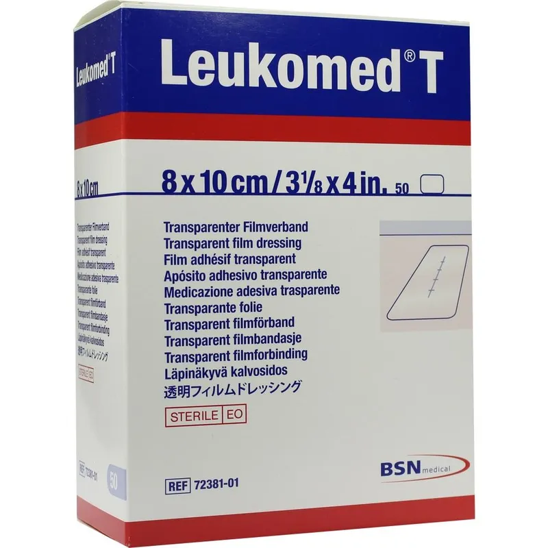 Leukomed T Transparentverband, 8,0 x 10,0 cm, steril (50 Stck.)