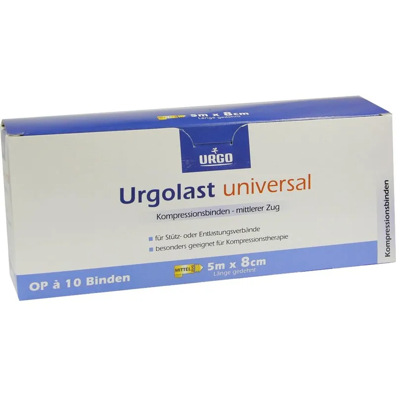 Urgolast Universalbinden, naturfarben, 5 m x 8 cm (10 Stck.)