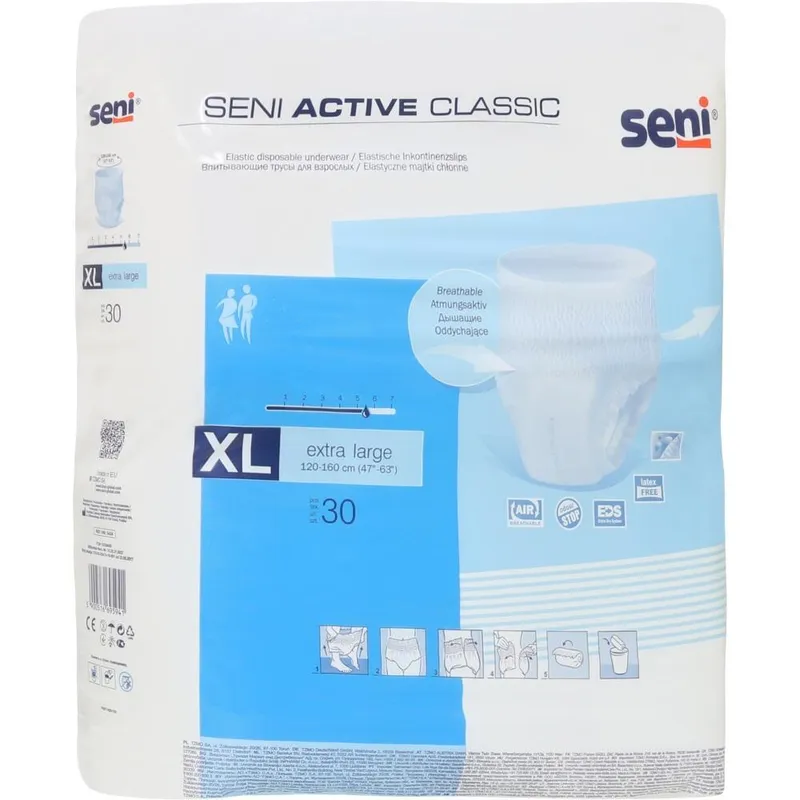 Seni Active Classic Extra Large, Inkontinenzslips (30 Stck.)