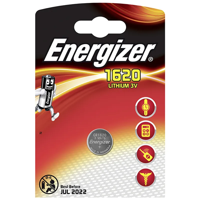 Energizer Batterie Typ CR1620 BP1, 3 V, (= BAT E300844003)