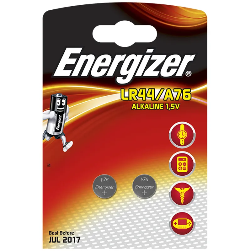 Energizer Spezialbatterie A76 V13GA, Typ LR44 1,5 V (2er-Pack)