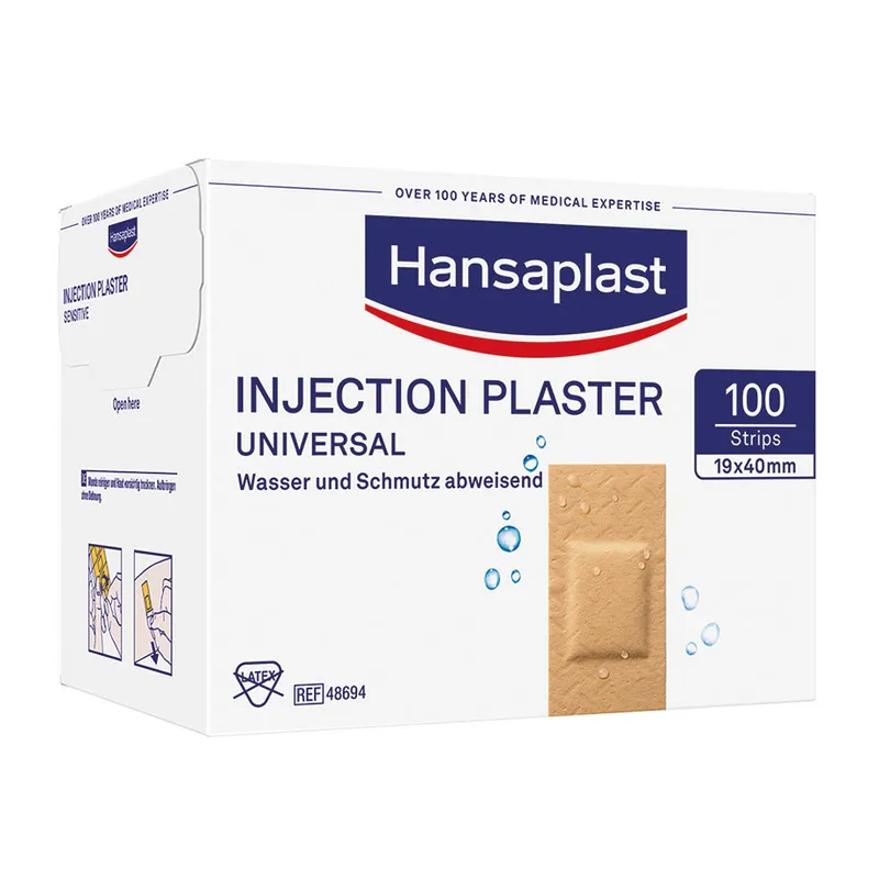 Hansaplast Universal Water Resistant, Injektionspfl., 1,9 x 4 cm (100 Stck.)