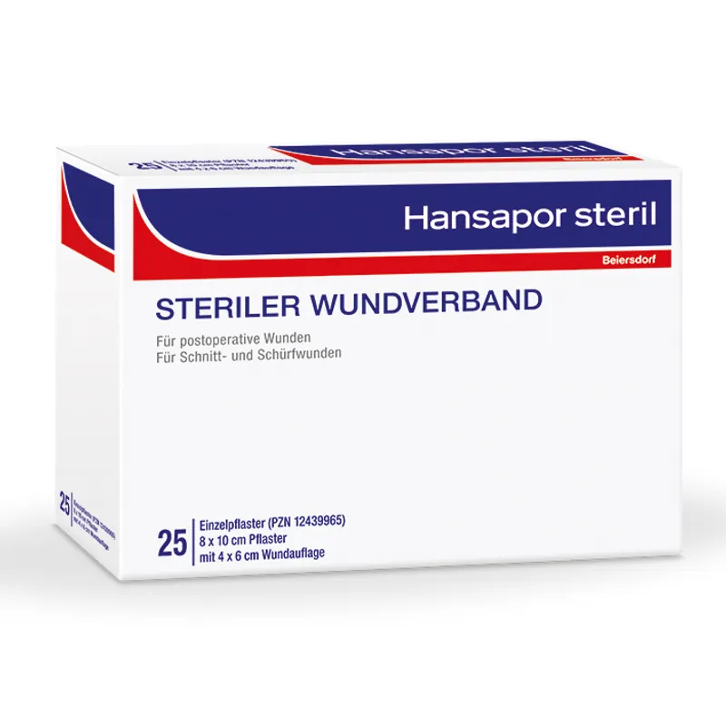 Hansapor steril Wundverband, 8 x 10 cm (25 Stck.)