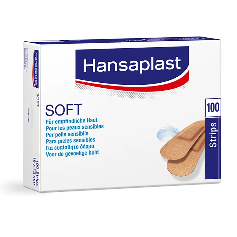 Hansaplast Soft Wundstrips, 1,9 x 7,2 cm (100 Stck.)