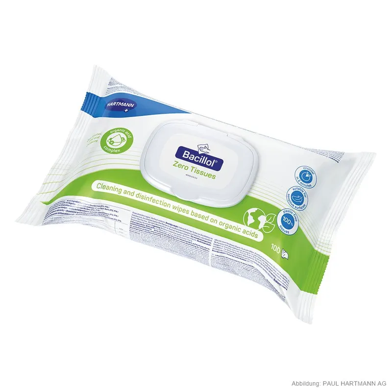 Bacillol Zero Tissues Flowpack (100 T.), Flächen-Desinfektionstücher