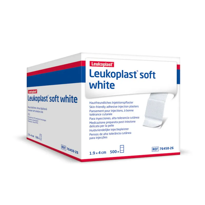 Leukoplast soft white Injektionspflaster, 1,9 x 4 cm, lose (500 Stck.)