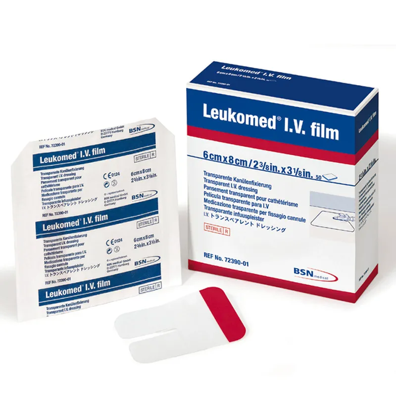 Leukomed I.V. film Kanülenfixieurng, 6,0 x 8,0 cm, steril (50 Stck.)