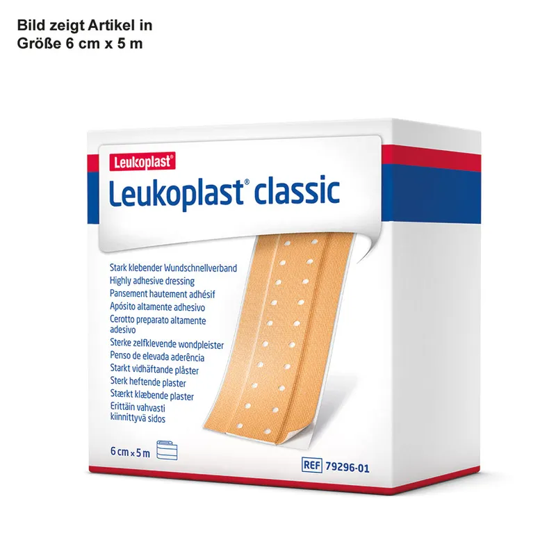 Leukoplast Classic Wundschnellverband, 5 m x 8 cm