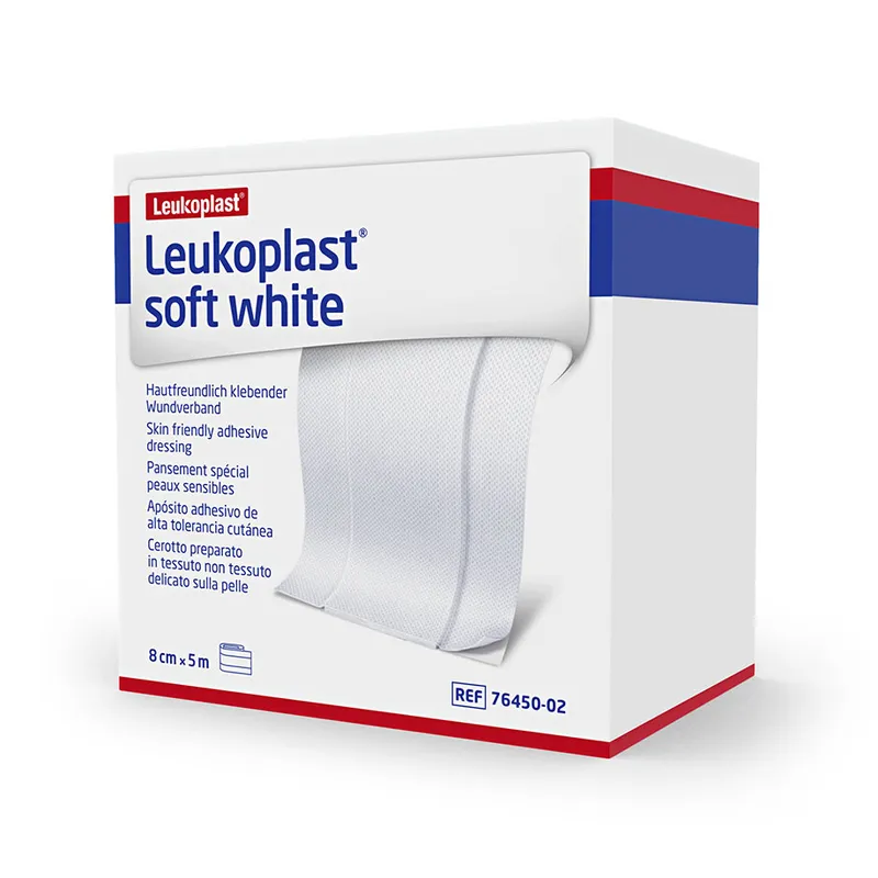 Leukoplast soft white Wundschnellverband, 5 m x 8 cm, weiß