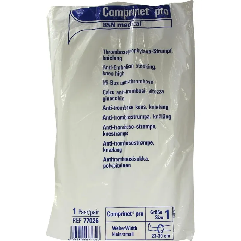 Comprinet pro knielang, med. Thromboseprophylaxe-Strumpf, Gr. 1