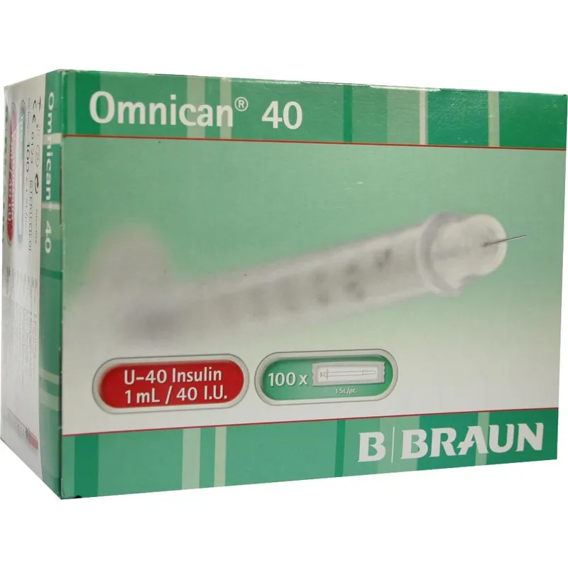 Omnican 40 Insulinspritzen 1 ml, U-40 (100 x 1 Stck.)