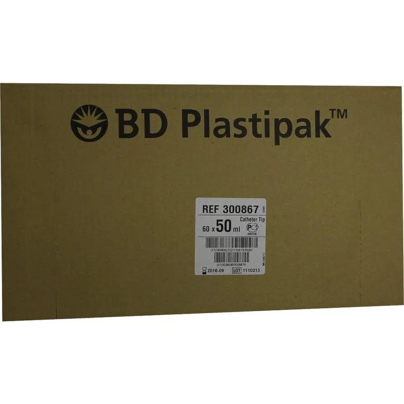 BD Plastipak Wund-/Blasenspritze, 50/60 ml, mit Katheteransatz