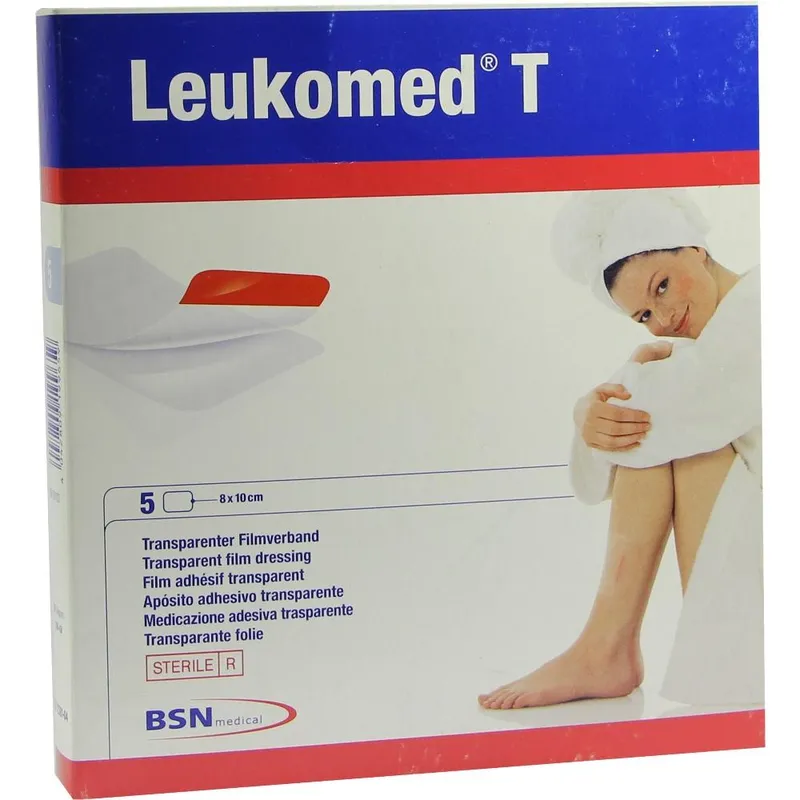 Leukomed T Transparentverband, 8,0 x 10,0 cm, steril (5 Stck.)