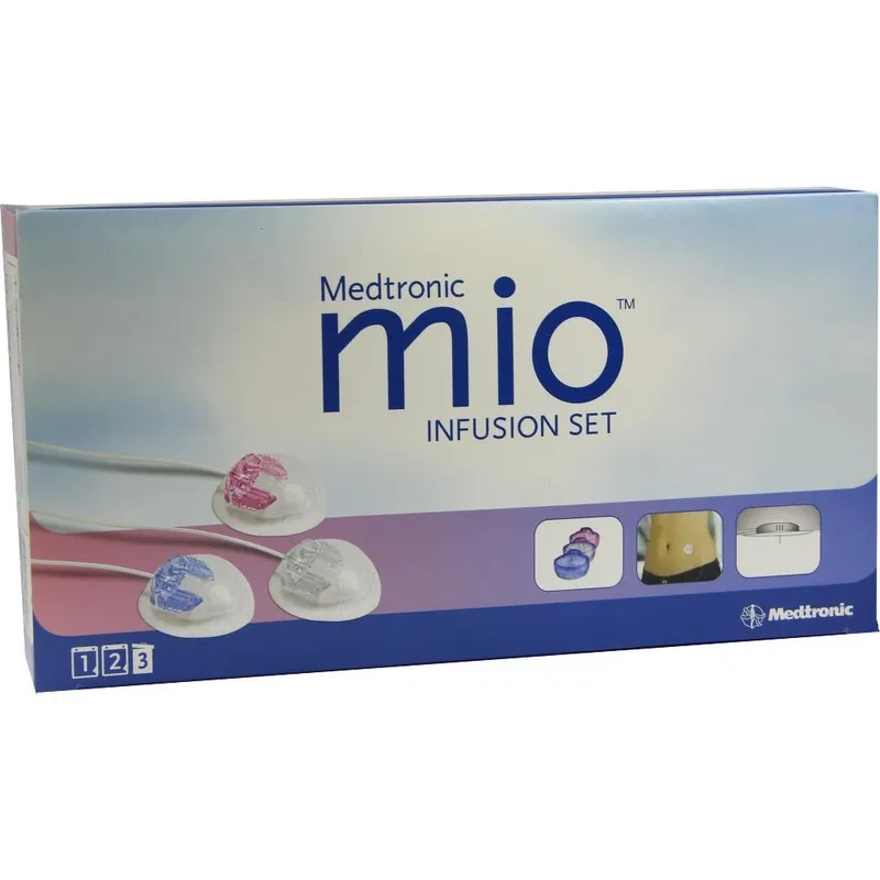 Mio Infusionsset blau, 6 mm Kanüle, 60 cm Schlauch (10 Set)